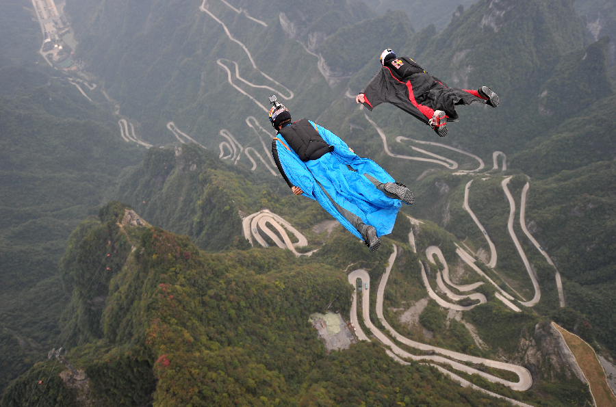 Paragliding and Wingsuit Flying